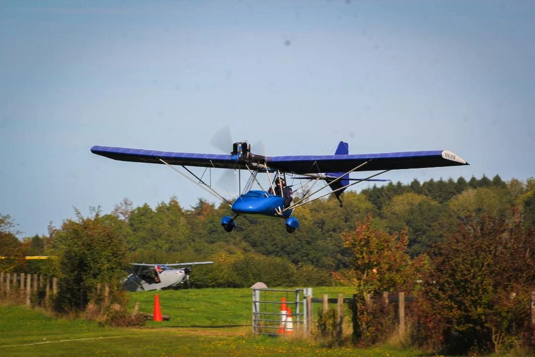 Simon’s stock Thruster T300 flying at the Popham competition